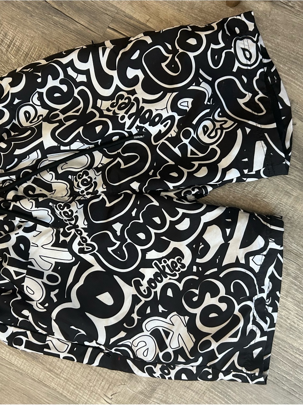 Cookies Black & White Graphic Men’s Swim Trunks